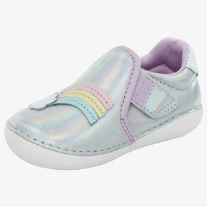 NEW Stride Rite Sizes 4.5, 5 Baby Girls Nettie Sneaker, Soft Motion - Iridescent